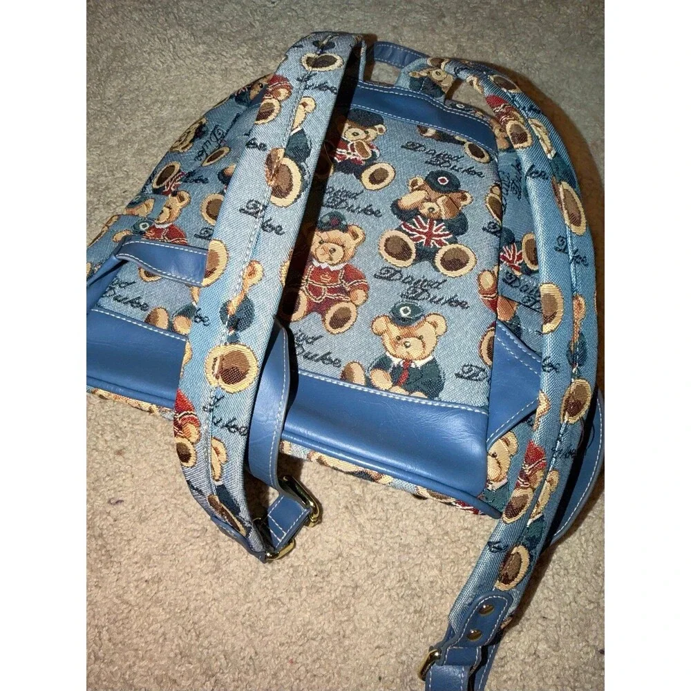 Daivd Duke bear backpack pattern London England dressed up costume bear